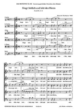 Hartmann: Singt lieblich und lobt den Herrn (FDur)