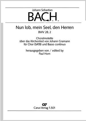 Bach, JS: Nun lob, mein Seel, den Herren (BWV 28 no. 2; CDur)