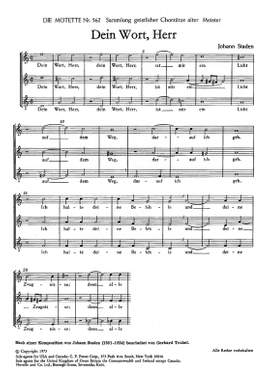 Staden: Zwei Motetten