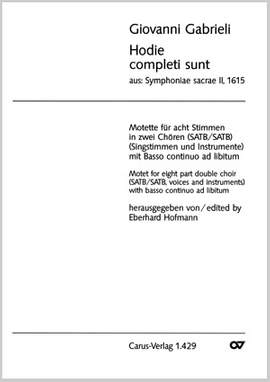 Gabrieli: Hodie completi sunt (FDur)