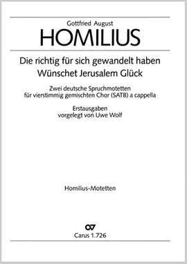 Homilius: Wünschet Jerusalem; Die richtig für sich
