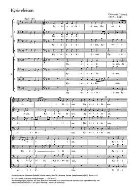 Gabrieli: Kyrie eleison
