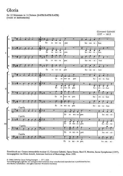 Gabrieli: Gloria