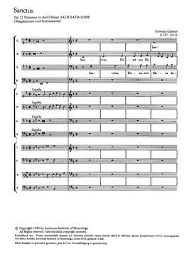 Gabrieli: Sanctus