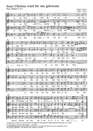 Anerio: Jesus Christus ward; Mendelssohn: Verleih uns Frieden