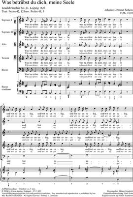 Schein: Was betrübst du dich, meine Seele ( no. 21)