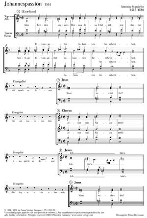 Scandello: Johannespassion