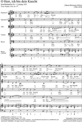 Schein: O Herr, ich bin dein Knecht ( no. 1)