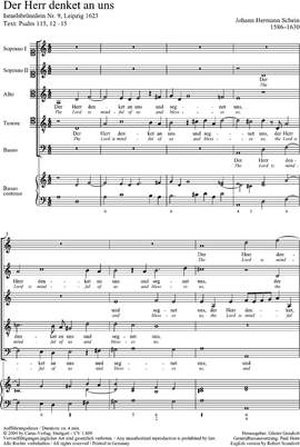 Schein: Der Herr denket an uns (no. 9)