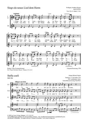 Haydn: Stella coeli (MH 306; F-Dur)