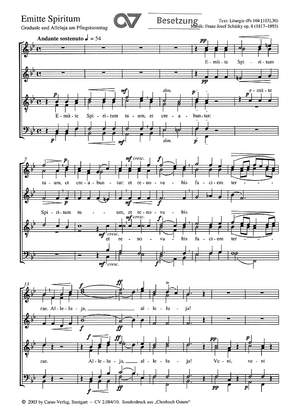 Schütky: Emitte Spiritum (Op.8; BDur)