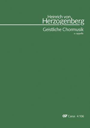 Herzogenberg: Die geistliche Chormusik a cappella