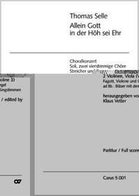 Selle: Allein Gott in der Höh (GDur)