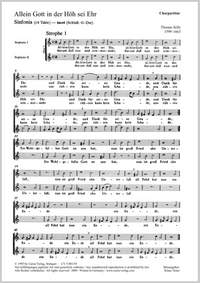 Selle: Allein Gott in der Höh (GDur)