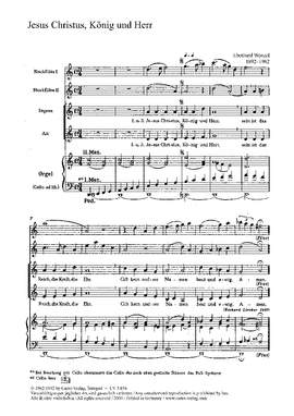Wenzel: Jesus Christus, König und Herr (Op.207 no. 2; dMoll)