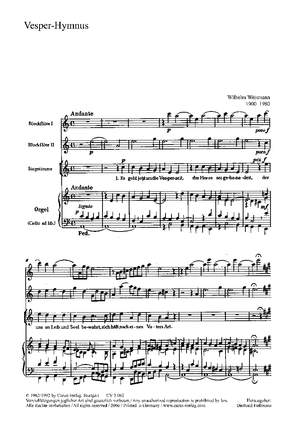 Weismann: Vesper-Hymnus (a-Moll)