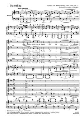Herzogenberg: Drei Gesänge op. 73