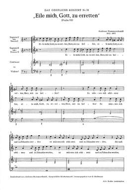 Hammerschmidt: Eile mich, Gott, zu erretten (dMoll)