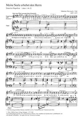Weyrauch: Magnificat "Meine Seele erhebt" (EDur)