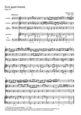 Selle: Ecce quam bonum (FDur)