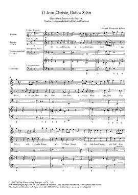 Schein: O Jesu Christe, Gottes Sohn (dMoll)