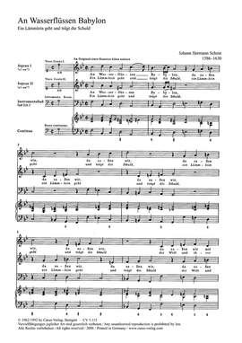Schein: An Wasserflüssen Babylon (FDur)