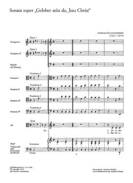 Hammerschmidt: Gelobet seist du, Jesu Christ (CDur)