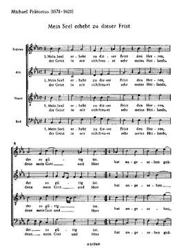 Praetorius: Mein Seel erhebt zu dieser Frist