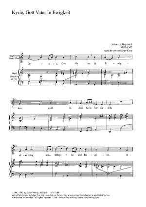 Weyrauch: Kyrie, Gott Vater in Ewigkeit