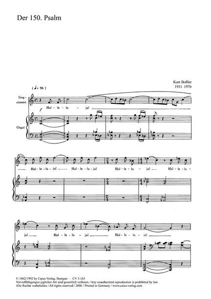 Boßler: Der 150. Psalm