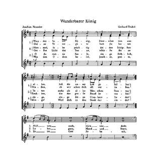Trubel: Wunderbarer König (GDur)