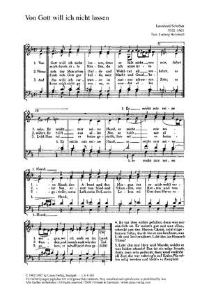 Bach, JS: Was Gott tut; Schröter: Von Gott will ich nicht lassen