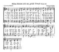 Praetorius: Lobet den Herren; Schütz: Meim Herzen ist's ein große Freud; Wohl denen, die da wandeln