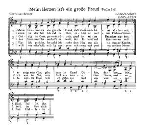 Praetorius: Lobet den Herren; Schütz: Meim Herzen ist's ein große Freud; Wohl denen, die da wandeln