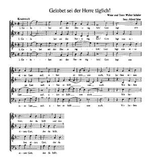 Stier: Gelobet sei der Herr; Herr, dem zu Ehren