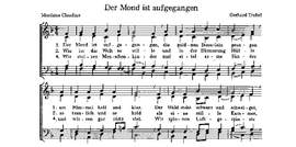 Trubel: Der Mond ist aufgegangen; Müde bin ich; Spiele, kleine Flöte