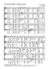 Stobaeus: Im finstern Stall, o Wunder groß (dorisch)