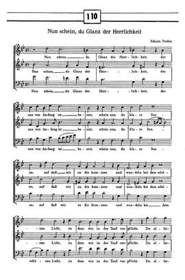 Staden: Nun schein, du Glanz der Herrlichkeit (gMoll)