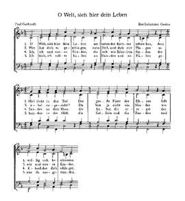 Bach, JS: O Traurigkeit, o Herzeleid; Gesius: O Welt, sieh hier