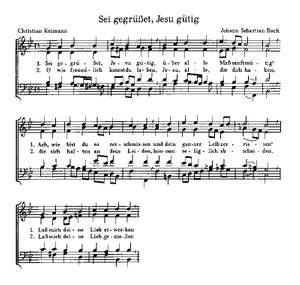 Bach, JS: Sei gegrüßet; Praetorius: O Christ