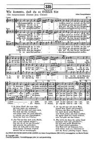 Gumpelzhaimer: Wie kommts, daß du so fröhlich bist (BDur)