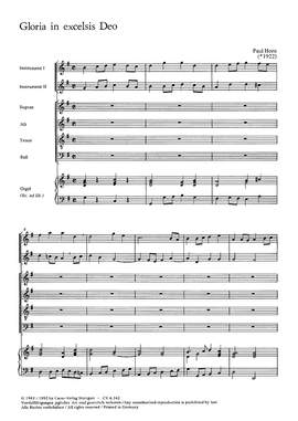 Horn: Gloria in excelsis Deo (GDur)