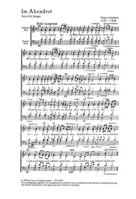 Schubert: Im Abendrot (FDur)