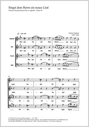 Raphael: Singet dem Herrn ein neues Lied