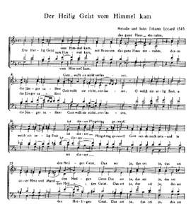 Eccard: Der Heilig Geist vom Himmel kam; Zu dieser österlichen Zeit