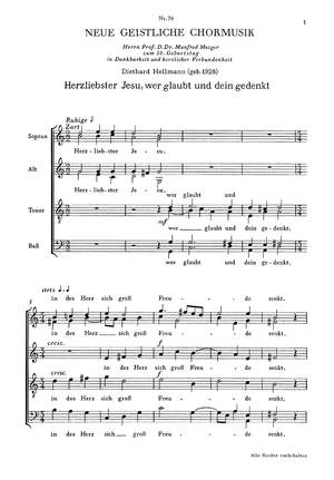 Hellmann: Herzliebster Jesu, wer glaubt