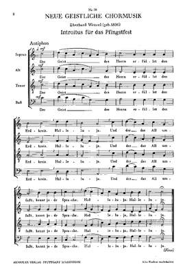 Wenzel: Der Geist des Herrn erfüllet den Erdkreis (CDur)