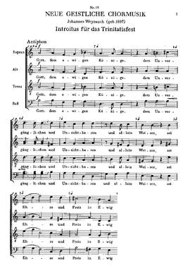 Weyrauch: Gott, dem ewigen Könige (aMoll)