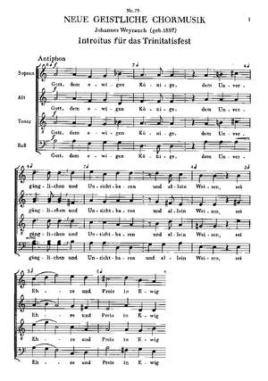 Weyrauch: Gott, dem ewigen Könige (aMoll)