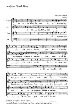 Metzger: In deiner Hand; Gott tut große Dinge